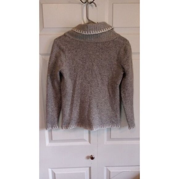 Christopher & Banks Knit Cardigan Grey Holiday Snowflake Collection - Picture 2 of 6